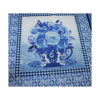 13.80 EUR/m - Baumwollstoff - Patchworkstoff - Blue Jubilee - Panel, Blumen in Tassen - Weiß / Blau – Bild 3