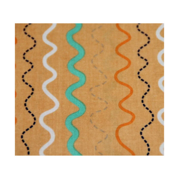 13.80 EUR/m - Baumwollstoff - Patchworkstoff - in the ocean - orange – Bild 2