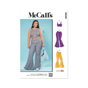 McCalls Schnittmuster M8369 - Damenhose, Schlaghose, Bustier, große Größen