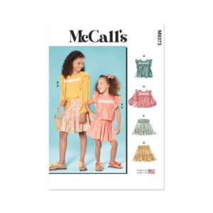 McCalls Schnittmuster M8373 - Kinderkombination aus Rock und Bluse