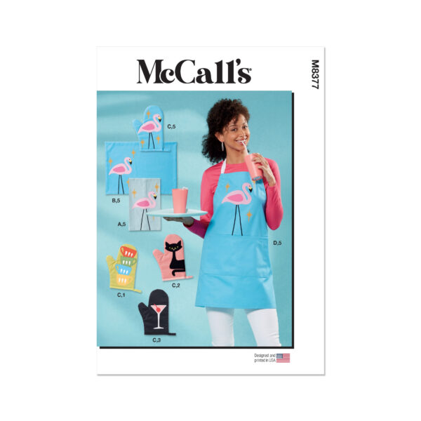 McCalls Schnittmuster M8377 - Küchenschürze, Topflappen, Küchenaccessoires