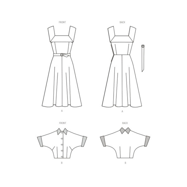 McCalls Schnittmuster M8357 - Vintage - Kleid der 50 er Jahre – Bild 6