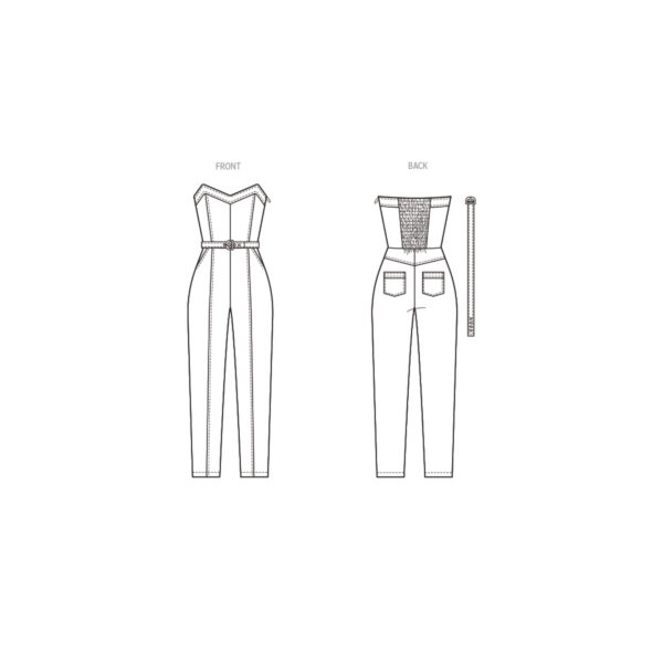 McCalls Schnittmuster M8360 - Jeansoverall, Sommeroverall, Damen – Bild 5