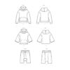 knowME Schnittmuster - ME2023 - Hoodie und Shorts, Sportbekleidung – Bild 9