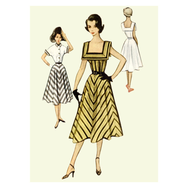 McCalls Schnittmuster M8357 - Vintage - Kleid der 50 er Jahre – Bild 2