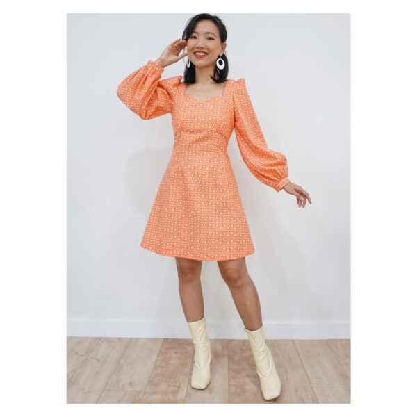 knowME Schnittmuster - ME2021 - Kleid mit Trompetenärmel – Bild 2