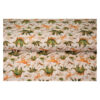 17.60EUR/ m -Jersey mit kleinen Dinos - weiß/ grün /orange