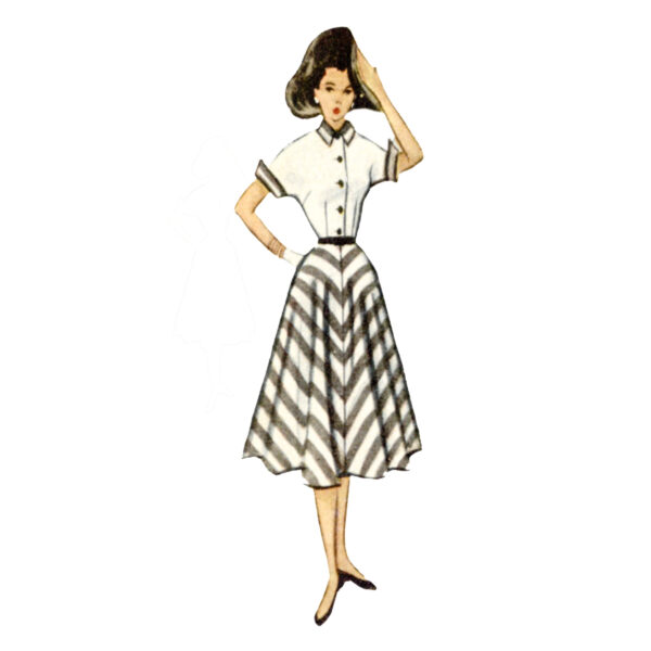 McCalls Schnittmuster M8357 - Vintage - Kleid der 50 er Jahre – Bild 4