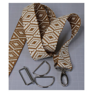5.68EURO/m - 2m Taschengurt - stabiles Gurtband - Ethno -  beidseitig, variabel - 38 x 2 mm - versch. Farben