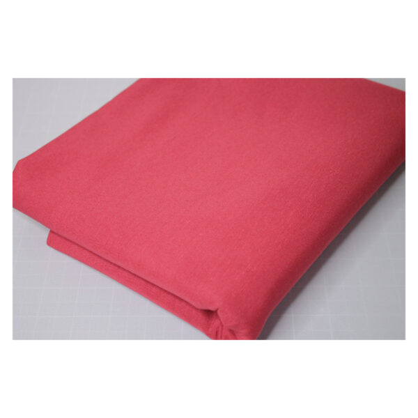 Reststück - Dekostoff - Uni -  1,20 m x 280 cm - rot – Bild 2