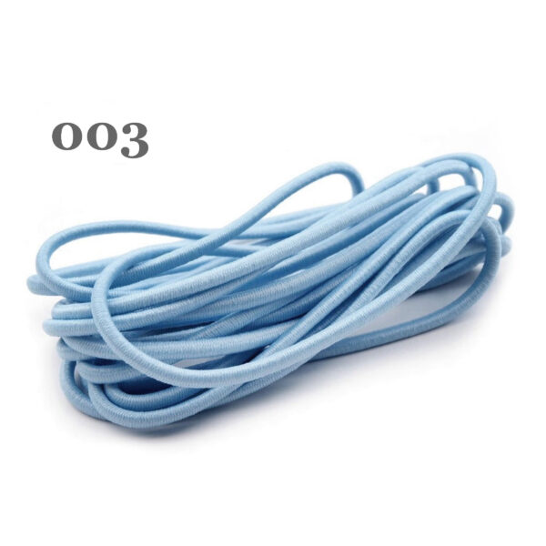 0,85EUR/m - 3 Meter Gummikordel - rund - 3 mm - Gummischnur - Hutschnur - Farben – Bild 4