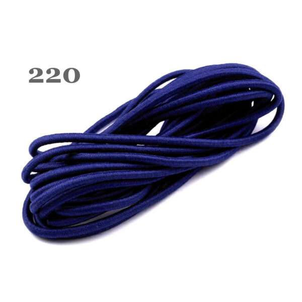 0,85EUR/m - 3 Meter Gummikordel - rund - 3 mm - Gummischnur - Hutschnur - Farben – Bild 10