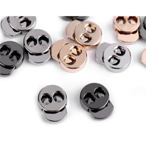 5 Paar (10 Stk.) Kordelenden Kordelstopper - bis 3,5mm - Metall - 3 Farben