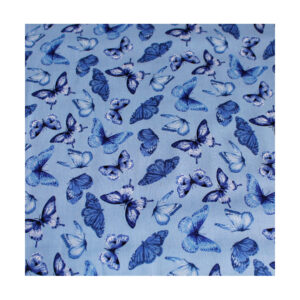 13.80 Euro/m - Baumwollstoff - Patchworkstoff - Blue Jubilee - Schmetterlinge