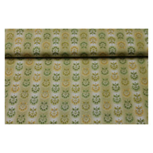 13.80EUR/m - Baumwollstoff - Patchworkstoff - Blütenknospen - grün, gelb, gold