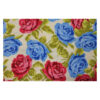 13.80EUR/m - Baumwollstoff - Patchworkstoff - Rosen - blau , rot – Bild 2