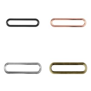 2 Ovalringe - für 38mm Gurtband - 3 mm - verschiedene Farben