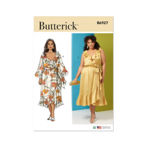Butterick Schnittmuster - B6927 - sommerliches Kleid mit Rüschen und Volant, große Größen