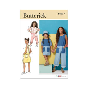 Butterick Schnittmuster - B6937 -  Sommer - extravagante Kombination für coole Mädchen