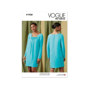 Vogue Schnittmuster V1920 - Kleid mit ausgefallener Ausschnittgestaltung