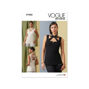 Vogue Schnittmuster V1922 - Top mit Detail verliebter Gestaltung