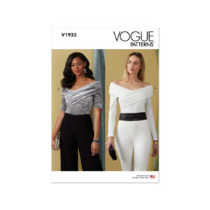 Vogue Schnittmuster V1923 - schulterfreier Body mit Raffung