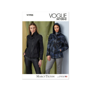 Vogue Schnittmuster V1925 - sportliche Jacke mit Kapuze oder Kragen
