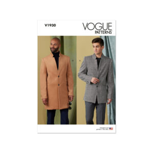 Vogue Schnittmuster V1930 - Herrenjacke - Herrenblazer - Kurzmantel