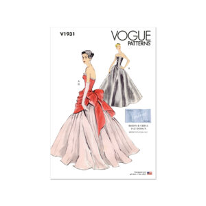 Vogue Schnittmuster - Vintage -  V1931 - elegantes Kleid - Abendkleid mit großer Schleife