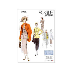 Vogue Schnittmuster V1932 - Vintage - Kostüm aus dem Jahre 1949