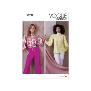 Vogue Schnittmuster - V1939 - Oberteil, Bluse mit großem Sattel