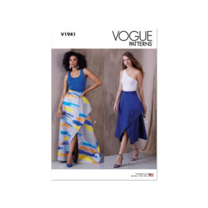Vogue Schnittmuster - V1941 - Wickelrock mit schräger Vorderkante