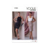 Vogue Schnittmuster V1942 - schmaler Rock mit Ösen und Bändern