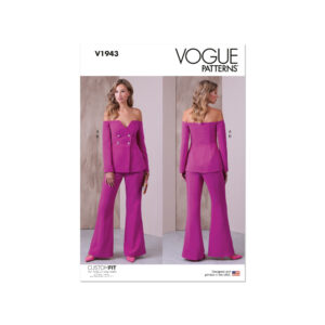 Vogue Schnittmuster - V1943 - Hosenanzug, schulterfreies Oberteil
