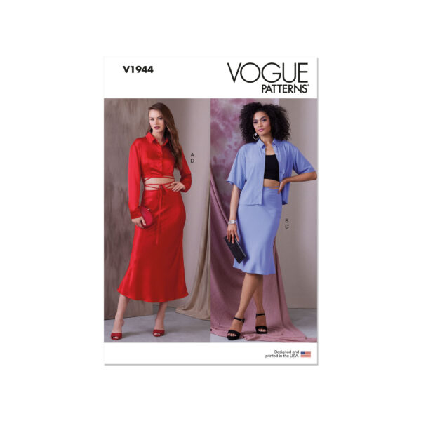 Vogue Schnittmuster V1944 - Rock und Bluse in Kombination