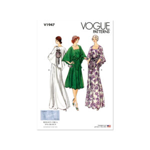 Vogue Schnittmuster - Vintage - V1947 - Kleid aus den 70 er Jahren