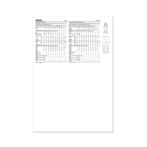 Butterick Schnittmuster - B6933 - Kombination für Damen – Bild 9