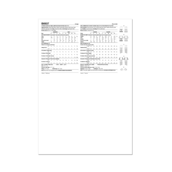 Butterick Schnittmuster - B6937 -  Sommer - extravagante Kombination für coole Mädchen – Bild 9