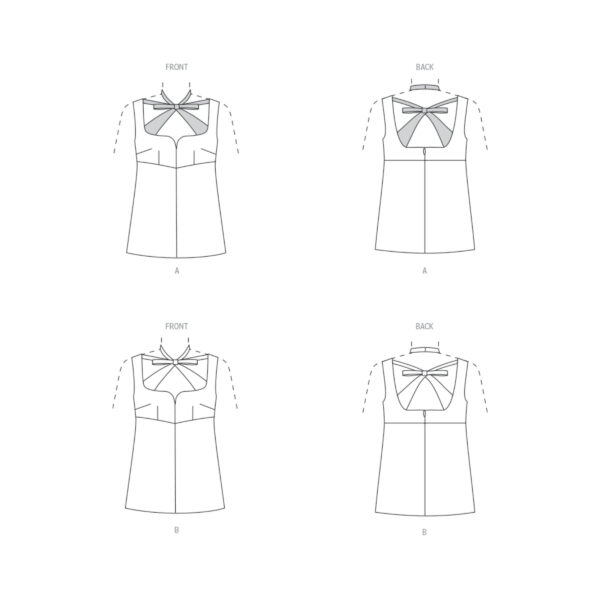 Vogue Schnittmuster V1922 - Top mit Detail verliebter Gestaltung – Bild 9
