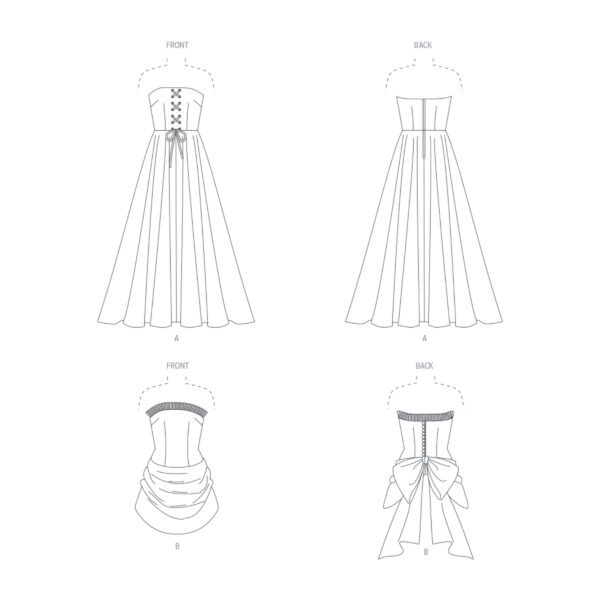 Vogue Schnittmuster - Vintage -  V1931 - elegantes Kleid - Abendkleid mit großer Schleife – Bild 5