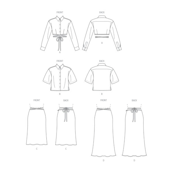 Vogue Schnittmuster V1944 - Rock und Bluse in Kombination – Bild 9