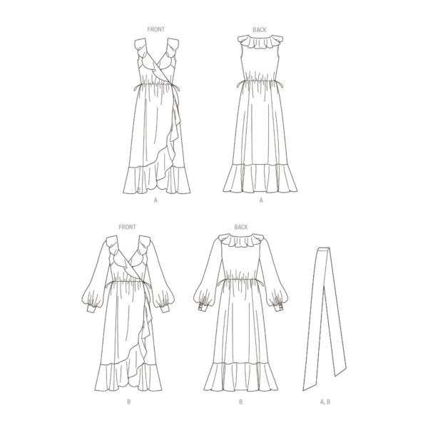 Butterick Schnittmuster - B6926 - Sommerkleid mit Rüschen und Volant – Bild 6
