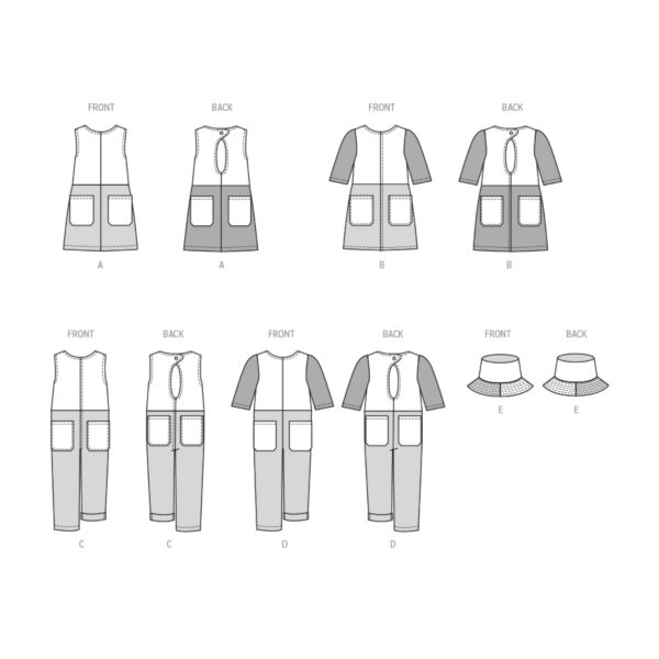Butterick Schnittmuster - B6937 -  Sommer - extravagante Kombination für coole Mädchen – Bild 10