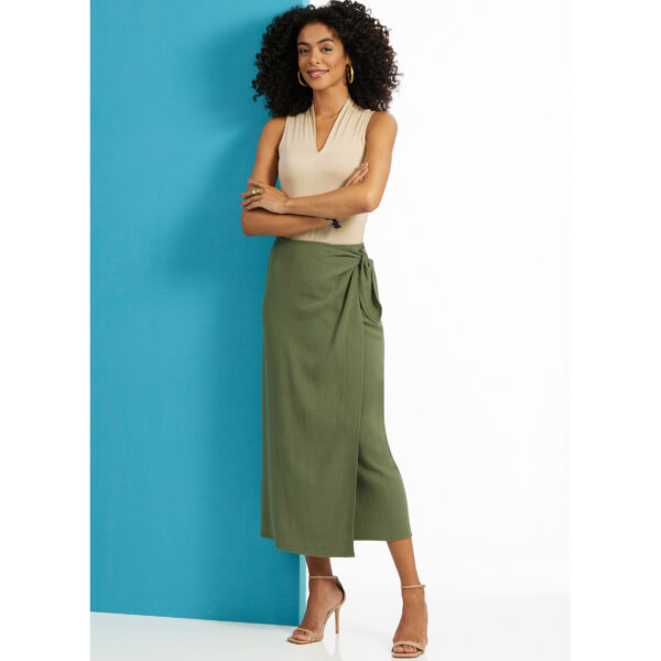 Butterick Schnittmuster - B6934 - raffinierter Wickelrock in zwei Längen – Bild 2