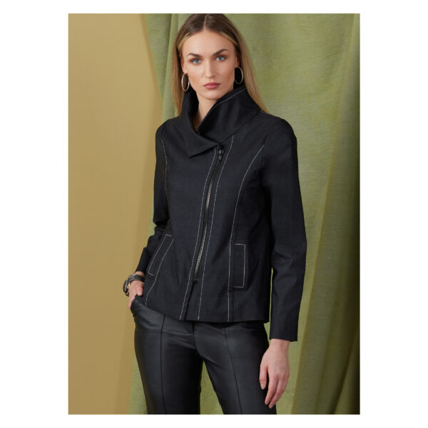 Vogue Schnittmuster V1925 - sportliche Jacke mit Kapuze oder Kragen – Bild 2