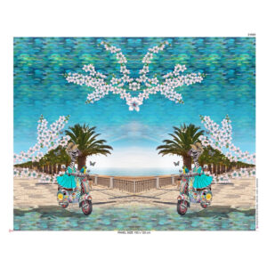 14.96EUR/m - Stenzo - Jersey Panel - lustiges Zebra - türkis - Panel  120 cm