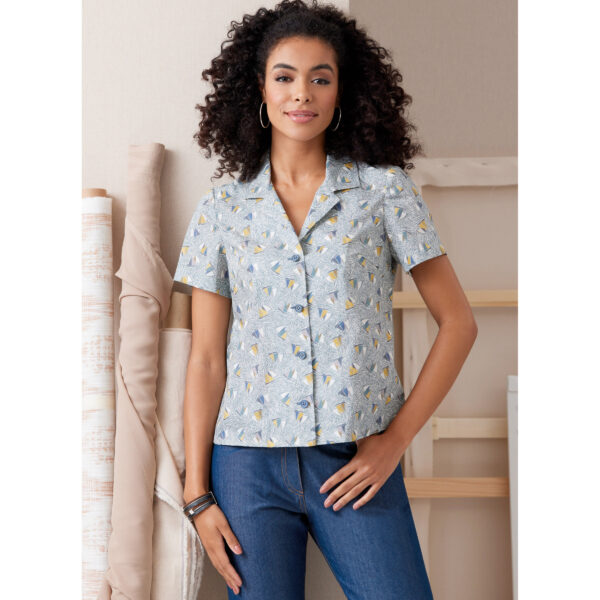 Butterick Schnittmuster - B6924 - sportliche Hemdbluse mit Reverskragen – Bild 3