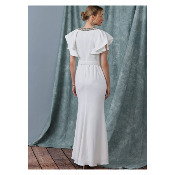 Vogue Schnittmuster V1919 - elegantes Abendkleid mit Flügelärmel – Bild 3