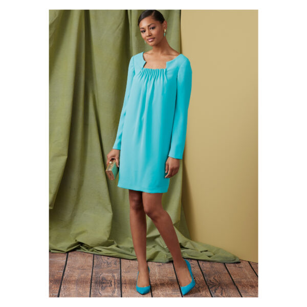 Vogue Schnittmuster V1920 - Kleid mit ausgefallener Ausschnittgestaltung – Bild 3