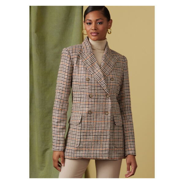 Vogue Schnittmuster V1927 - Blazer für Damen, doppelreihiger Verschluss – Bild 3